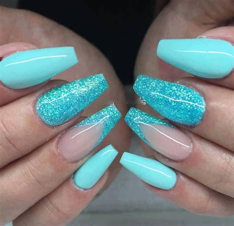 tiffany blue nails designs